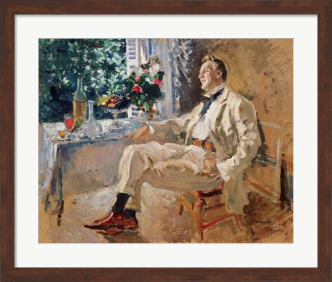 Framed Portrait of the Singer Fyodor Chaliapin Print