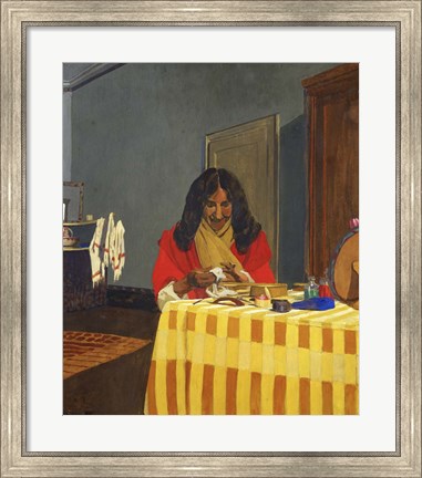 Framed Mme Felix Vallotton, Nee Gabrielle Bernheim, (1863-1932) Print