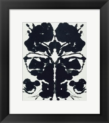 Framed Rorschach, 1984 (white) Print