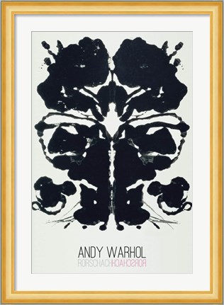 Framed Rorschach, 1984 (white) Print