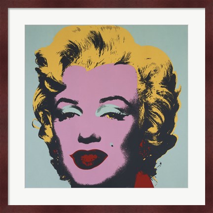 Framed Marilyn, 1967 (on blue ground) Print