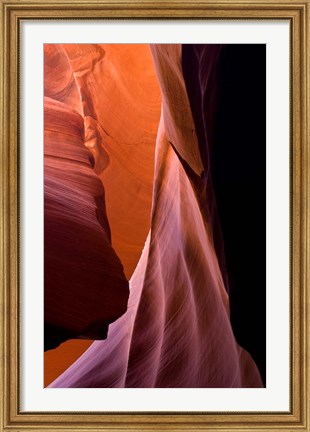 Framed Upper Antelope Canyon, Eroded Sandstone Print