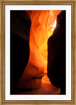 Framed Antelope Canyon Silhouettes Print