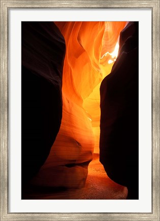 Framed Antelope Canyon Silhouettes Print