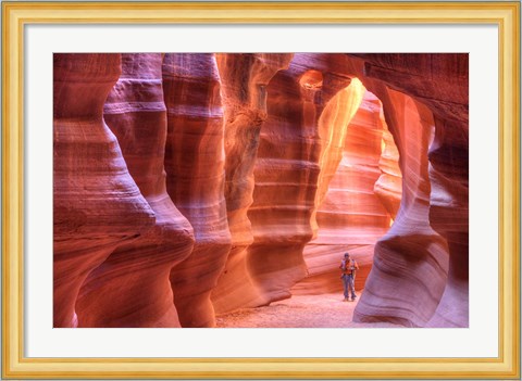 Framed Antelope Canyon, Navajo Tribal Park IV Print
