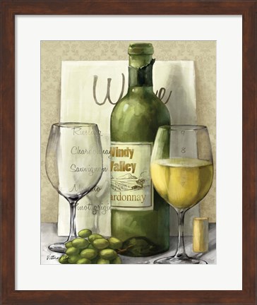Framed Valley Wine II Print