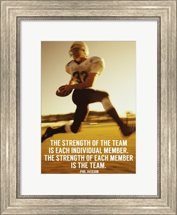 Framed Strength of the Team Print