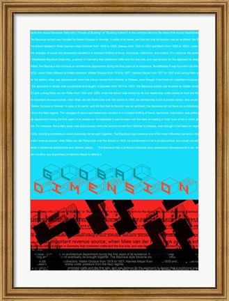 Framed Global Dimension Print