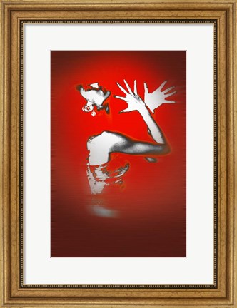 Framed Passion In Red Print