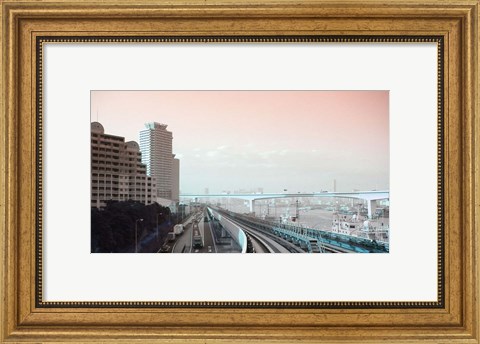 Framed Tokyo Train Ride 3 Print