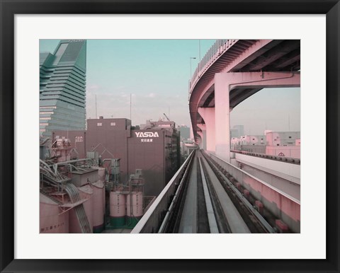 Framed Tokyo Train Ride 5 Print