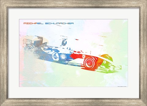Framed Michael Schumacher Print