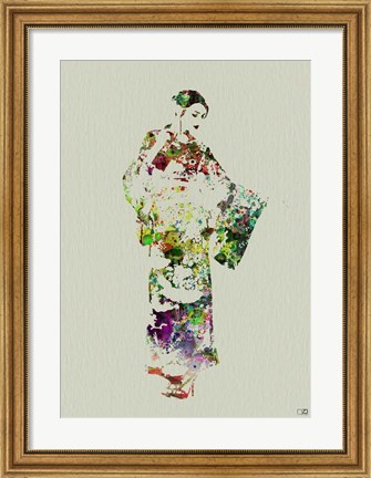 Framed Kimono Dancer 3 Print