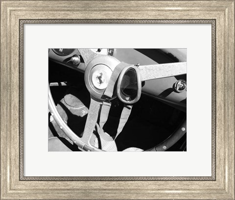 Framed Ferrari Steering Wheel 1 Print
