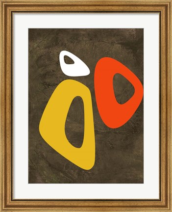 Framed Abstract Oval Shape 3 Print