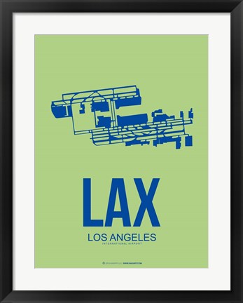 Framed LAX Los Angeles 1 Print