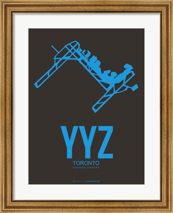 Framed YYZ Toronto 1 Print
