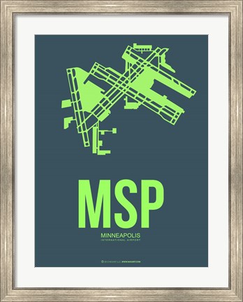 Framed MSP Minneapolis 2 Print