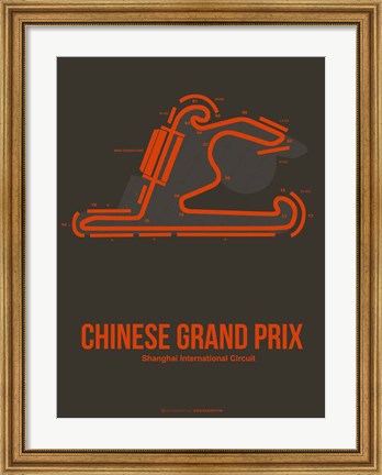 Framed Chinese Grand Prix 2 Print