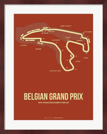 Framed Belgian Grand Prix 2 Print