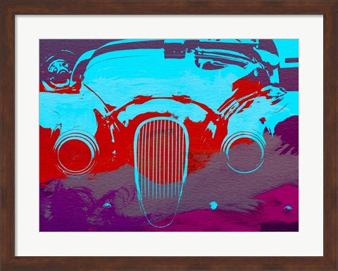 Framed Jaguar Front End Print