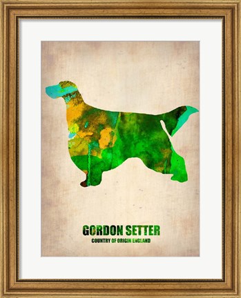 Framed Gordon Setter 2 Print