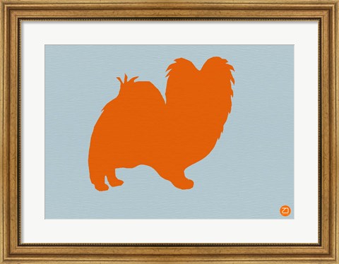 Framed Papillion Orange Print