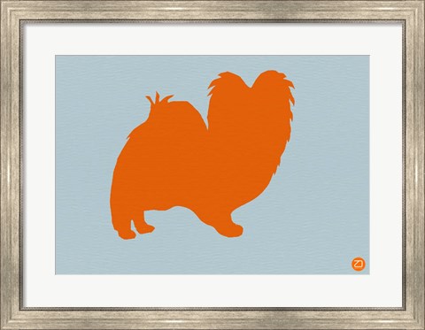 Framed Papillion Orange Print