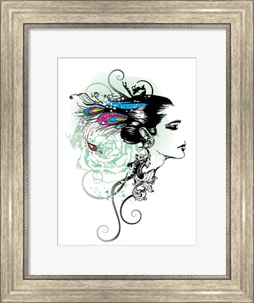 Framed Feathers of Love Print