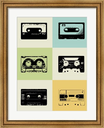 Framed Mix Tape Print