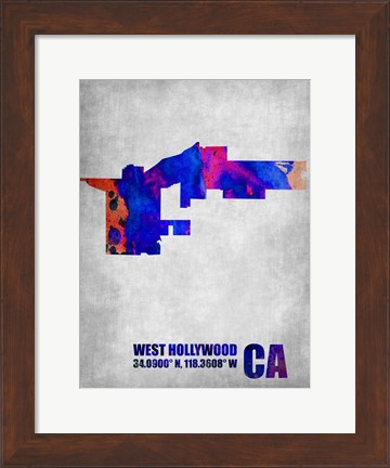 Framed West Hollywood California Print