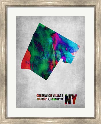 Framed Greenwich Village New York Print