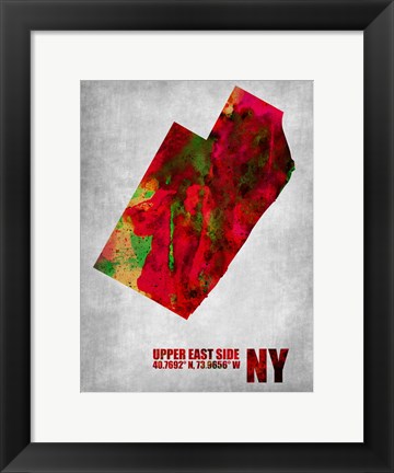 Framed Upper East Side New York Print