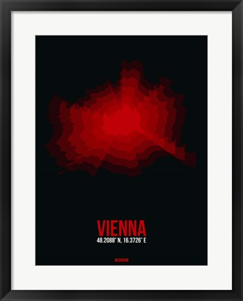 Framed Vienna Radiant Map 3 Print