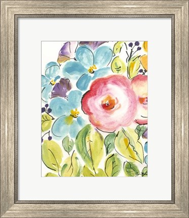 Framed Flower Delight II Print