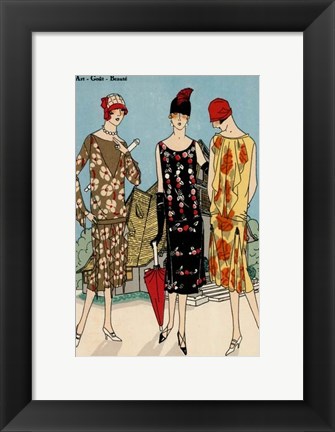 Framed Vintage Couture I Print