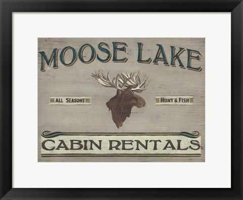 Framed Lodge Sign IV Print