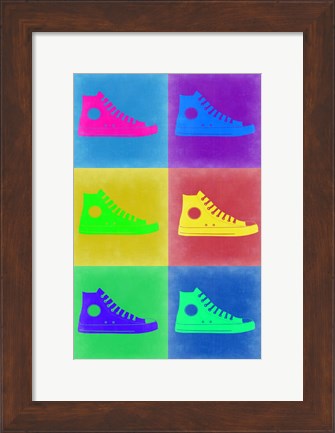 Framed Shoe Pop Art 2 Print