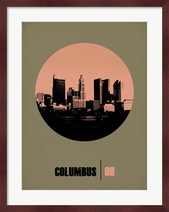 Framed Columbus Circle 1 Print