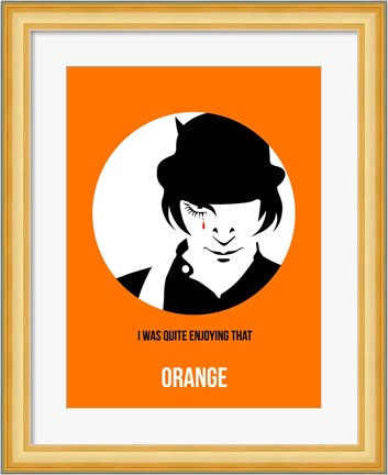 Framed Orange 2 Print