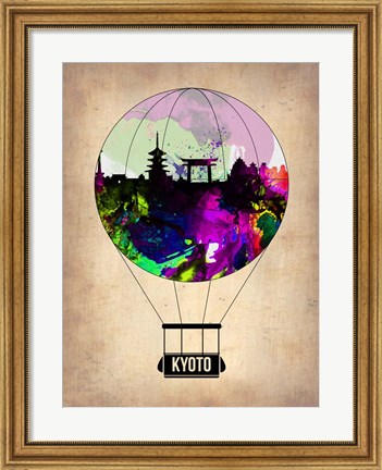 Framed Kyoto Air Balloon Print