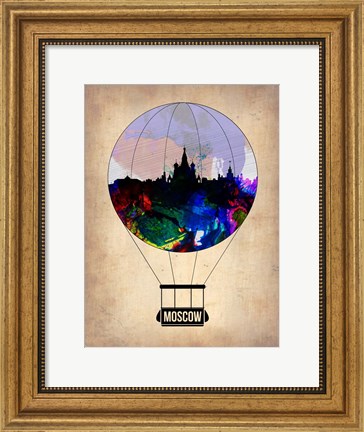 Framed Moscow Air Balloon Print