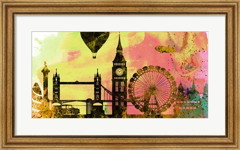 Framed London City Skyline Print