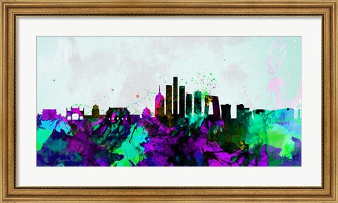 Framed Beijing City Skyline Print