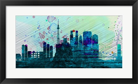 Framed Tokyo City Skyline Print
