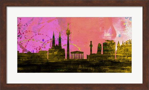 Framed Vienna City Skyline Print
