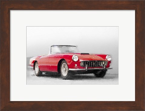 Framed 1960 Ferrari 250GT Pinifarina Print