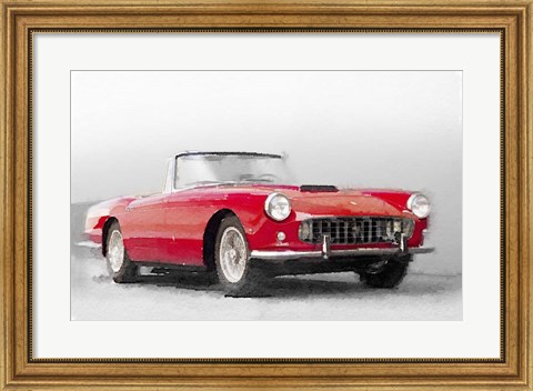 Framed 1960 Ferrari 250GT Pinifarina Print