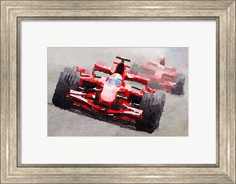 Framed Ferrari F1 Race Print