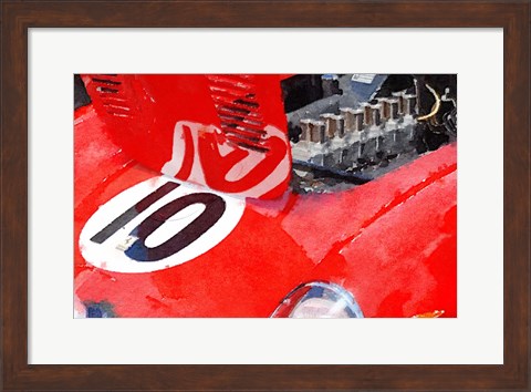 Framed 1962 Ferrari 250 GTO Engine Print